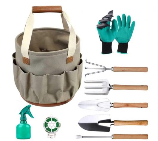 All-in-one gardening tools bag